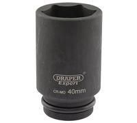 Draper Expert Expert HI-TORQ 6 Point Deep Impact Socket, 3/4" Sq. Dr., 40mm