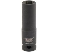 Draper Expert Expert HI-TORQ 6 Point Deep Impact Socket, 3/8" Sq. Dr., 11mm