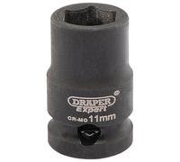 Draper Expert Expert HI-TORQ 6 Point Impact Socket, 3/8" Sq. Dr., 11mm