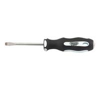 Draper 34976 Expert Plain Slot Soft Grip Parallel Tip Screwdriver, 5.5mm x 75mm , Blue