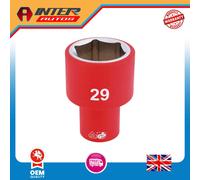 Draper Expert Fully Insulated VDE Socket, 1-2" Sq. Dr., 29mm 31988