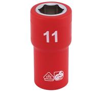 Draper Expert Fully Insulated VDE Socket 1/4" Square Drive 11mm EN 60900