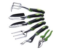 Draper Garden Tool Set Expert 08996, 6-piece Black and Green, Ergonomic Handles