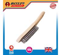 Draper Expert Heavy Duty 4 Row Wire Scratch Brush, 310mm 31563
