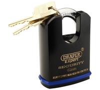 Draper Expert Heavy Duty Padlock and 2 Keys with Shrouded Shackle, 61mm