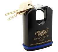 Draper Expert Heavy Duty Padlock and 2 Keys with Shrouded Shackle, 61mm