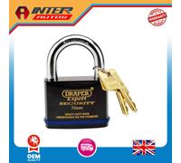 Draper Expert Heavy Duty Padlock and 2 Keys with Super Tough Molybdenum Steel Sh