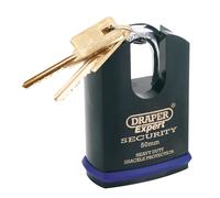 Draper Expert Heavy Duty Security Padlock & 2 Keys With Shrouded Shackle 50mm