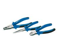 Draper Expert Heavy Duty Soft Grip Pliers Set Chrome Vanadium Steel 3 Pieces
