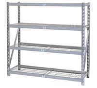 Draper Expert Heavy Duty Steel 4 Shelving Unit 1959mm x 610mm x 1830mm Silver