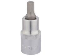 Draper Expert Hexagonal Socket Bits Chrome Plated 1/2" Square Drive 7mm