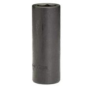 Draper Expert HI-TORQ 1/2" 19mm Deep Impact Socket | 6 Point Hex Socket | Chrome Vanadium Steel Wrench Acessory | 12744