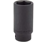 Draper Expert HI-TORQ 1/2" 30mm Deep Impact Socket | 6 Point Hex Socket | Chrom