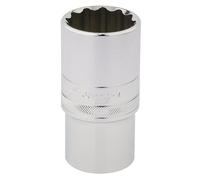 Draper Expert HI-TORQ 12 Point Deep Socket 1/2" Square Drive Hardened 30mm