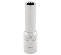 Draper Expert HI-TORQ 12 Point Deep Socket Hardened 3/8" Square Drive 8mm