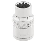 Draper Expert HI-TORQ 12 Point Socket, 3/8" Sq. Dr., 9mm