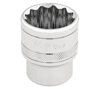 Draper Expert HI-TORQ 12 Point Socket 3/8" Square Drive Polished Finish 1"