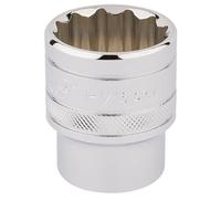 Draper Expert HI-TORQ 12 Point Socket Polished Finish 1/2" Square Drive 1 1/16"
