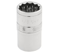 Draper Expert HI-TORQ 12 Point Socket Polished Finish 1/2" Square Drive 5/8"