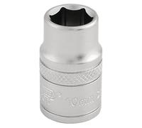 Draper Expert HI-TORQ 3/8" 10mm Square Drive Socket | 6 Point Metric Socket | Chrome Vanadium Steel Wrench Accessory | 16535