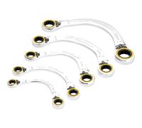 Draper 03941 Expert HI-TORQ Double Ring Ratchet Half Moon Spanner Set (5 Piece)