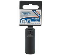 Draper Expert HI-TORQ 6 Point Deep Impact Socket 1/4" Drive 14mm Hand Tool