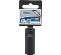 Draper Expert HI-TORQ 6 Point Deep Impact Socket, 1/4" Sq. Dr., 14mm