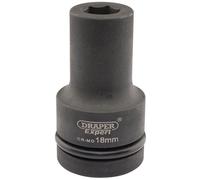 Draper Expert HI-TORQ® 6 Point Deep Impact Socket, 1"" Sq. Dr., 18mm