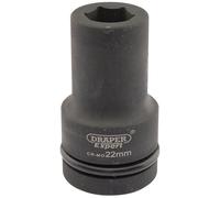 Draper Expert HI-TORQ 6 Point Deep Impact Socket 1" Square Drive 22mm Hand Tool