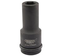 Draper Expert HI-TORQ 6 Point Deep Impact Socket 3/4" Drive 17mm Hand Tool