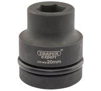 Draper Expert HI-TORQ 6 Point Impact Socket 1" Square Drive 20mm Hand Tool
