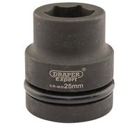 Draper Expert HI-TORQ 6 Point Impact Socket 1" Square Drive 25mm Hand Tool