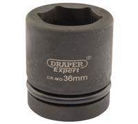Draper Expert HI-TORQ 6 Point Impact Socket 1" Square Drive 36mm Hand Tool
