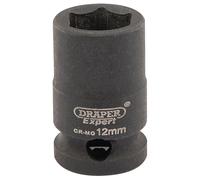 Draper Expert HI-TORQ 6 Point Impact Socket 3/8" Square Drive 12mm Hand Tool