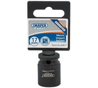 Draper Expert HI-TORQ 6 Point Impact Socket 3/8" Square Drive 17mm Hand Tool