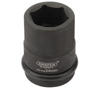 Draper Expert HI-TORQ 6 Point Impact Socket Hardened 3/4" Square Drive 24mm