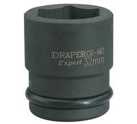 Draper Expert HI-TORQ 6 Point Impact Socket Hardened 3/4" Square Drive 32mm
