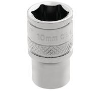Draper Expert HI-TORQ 6 Point Socket 1/4" Square Drive Polished Finish 10mm