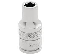 Draper Expert HI-TORQ 6 Point Socket 1/4" Square Drive Polished Finish 5.0mm