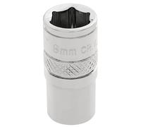 Draper Expert HI-TORQ 6 Point Socket 1/4" Square Drive Polished Finish 8mm