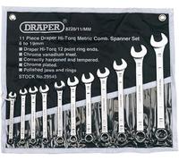 Draper Expert HI-TORQ® 6 to 19mm Combination Spanner Set | 11 Piece Chrome Van