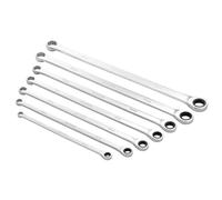 Draper Expert HI-TORQ 8 mm to 19 mm Combination Spanner Set | 7-Piece Chrome Vanadium Steel Hand Tools |Metric Manual Plated Tools | 27778