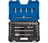 Draper Expert HI-TORQ® Combined MM/AF Socket Set, 1/2"" Sq. Dr., Blue (41 Piece)