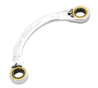 Draper 03936 Expert HI-TORQ Double Ring Ratchet Half Moon Spanner, 15 x 17mm