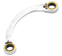 Draper 03936 Expert HI-TORQ Double Ring Ratchet Half Moon Spanner, 15 x 17mm