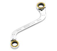 Draper Expert HI-TORQ® Double Ring Ratchet S-Shape Spanner, 14 x 16mm