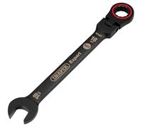 Draper 03925 Expert HI-TORQ Metric Flexible Head Ratchet Combination Spanner, 18mm, Black