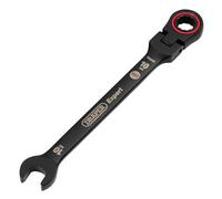 Draper Expert Combination Spanner Hi-Torq Flexible Head Ratchet Metric 10 mm Black