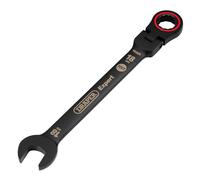 Draper Expert Hi-Torq® Metric Flexible Head Ratchet Combination Spanner 18Mm Black each 1 03925