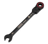 Draper Expert Hi-Torq® Metric Flexible Head Ratchet Combination Spanner 9Mm Black each 1 03915